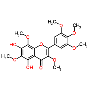 96887-18-2  5,7-dihydroxy-3,6,8-trimethoxy-2-(3,4,5-trimethoxyphenyl)-4H-chromen-4-one