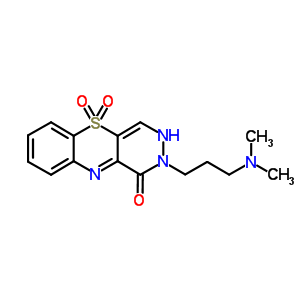 126598-42-3  2-[3-(dimethylamino)propyl]-2,3-dihydro-1H-pyridazino[4,5-b][1,4]benzothiazin-1-one 5,5-dioxide