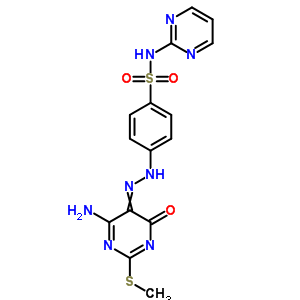 17174-61-7  4-{2-[6-amino-2-(methylsulfanyl)-4-oxopyrimidin-5(4H)-ylidene]hydrazino}-N-pyrimidin-2-ylbenzenesulfonamide