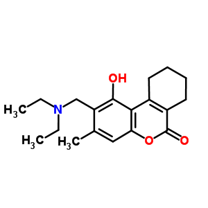 18184-48-0  2-[(diethylamino)methyl]-1-hydroxy-3-methyl-7,8,9,10-tetrahydro-6H-benzo[c]chromen-6-one