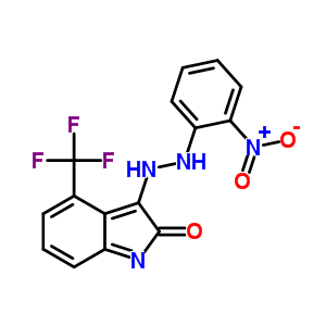 21303-38-8  3-[2-(2-nitrophenyl)hydrazino]-4-(trifluoromethyl)-2H-indol-2-one