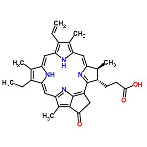 24533-72-0;605-98-1  3-[(3S,4S)-9-etenil-14-etil-4,8,13,18-tetrametil-20-okso-24,25-dihidroforbin-3-il]propanoik asit