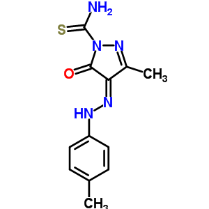 26178-94-9  (4Z)-3-methyl-4-[(4-methylphenyl)hydrazono]-5-oxo-4,5-dihydro-1H-pyrazole-1-carbothioamide
