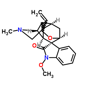 38990-03-3  (3aS,4S,5S,8aS,9R)-3-ethenyl-1'-methoxy-1-methyl-2,3,3a,7,8,8a-hexahydro-1H,5H-spiro[3,8,5-(ethane[1,1,2]triyl)oxepino[4,5-b]pyrrole-4,3'-indol]-2'(1'H)-one
