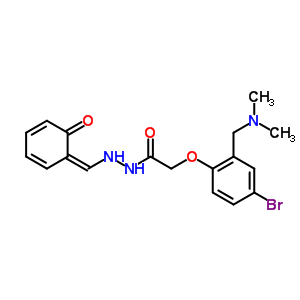 42024-66-8  2-{4-bromo-2-[(dimethylamino)methyl]phenoxy}-N'-[(Z)-(6-oxocyclohexa-2,4-dien-1-ylidene)methyl]acetohydrazide