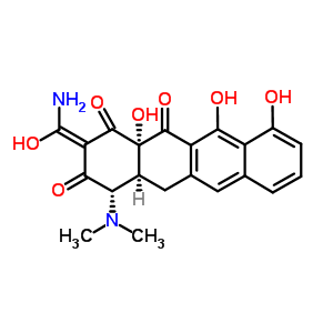 4496-85-9  (2E,4S,4aS,12aS)-2-[amino(hydroxy)methylidene]-4-(dimethylamino)-10,11,12a-trihydroxy-4a,12a-dihydrotetracene-1,3,12(2H,4H,5H)-trione