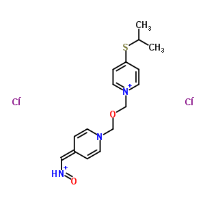 51545-19-8  4-[(1-methylethyl)sulfanyl]-1-[({4-[(oxoammonio)methylidene]pyridin-1(4H)-yl}methoxy)methyl]pyridinium dichloride
