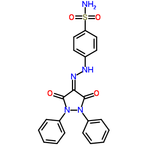 53793-01-4  4-[2-(3,5-dioxo-1,2-diphenylpyrazolidin-4-ylidene)hydrazino]benzenesulfonamide