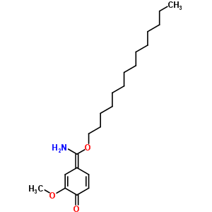 5447-03-0  (4E)-4-[amino(tetradecyloxy)methylidene]-2-methoxycyclohexa-2,5-dien-1-one