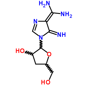 56220-44-1  (4E)-3-(3-deoxypentofuranosyl)-5-(diaminomethylidene)-3,5-dihydro-4H-imidazol-4-imine