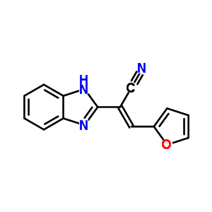 57319-72-9  (2E)-2-(1H-benzimidazol-2-yl)-3-furan-2-ylprop-2-enenitrile
