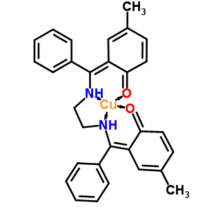 58340-14-0  (6Z,6'Z)-6,6'-(ethane-1,2-diylbis{imino[(Z)-phenylmethylylidene]})bis(4-methylcyclohexa-2,4-dien-1-one) - copper (1:1)