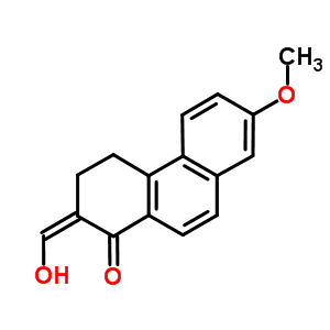 62017-72-5  (2Z)-2-(hydroxymethylidene)-7-methoxy-3,4-dihydrophenanthren-1(2H)-one