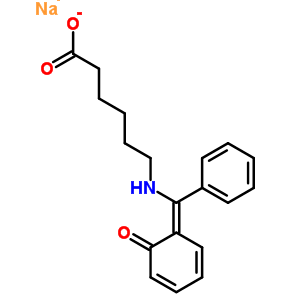62665-89-8  sodium 6-{[(Z)-(6-oxocyclohexa-2,4-dien-1-ylidene)(phenyl)methyl]amino}hexanoate
