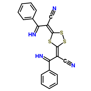 64247-77-4  (2E,3E,2'E,3'E)-2,2'-(1,2,4-trithiolane-3,5-diylidene)bis(3-imino-3-phenylpropanenitrile)