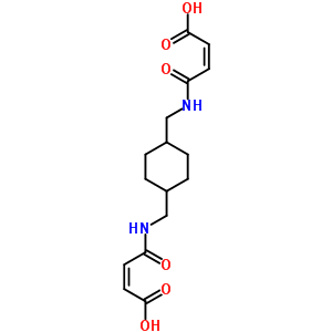 66421-54-3  (2Z,2'Z)-4,4'-[cyclohexane-1,4-diylbis(methanediylimino)]bis(4-oxobut-2-enoic acid)