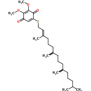 68160-37-2  2,3-dimethoxy-5-{[(2E)-3,7,11,15-tetramethylhexadec-2-en-1-yl]sulfanyl}cyclohexa-2,5-diene-1,4-dione