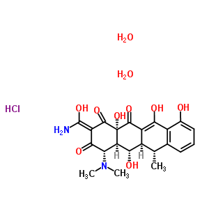 69935-17-7  (2Z,4S,4aR,5S,5aR,6R,12aS)-2-[amino(hydroxy)methylidene]-4-(dimethylamino)-5,10,11,12a-tetrahydroxy-6-methyl-4a,5a,6,12a-tetrahydrotetracene-1,3,12(2H,4H,5H)-trione hydrochloride dihydrate