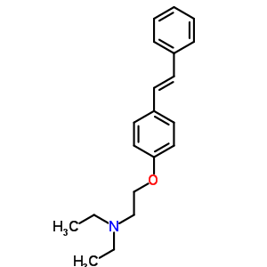 73675-52-2  N,N-diethyl-2-{4-[(E)-2-phenylethenyl]phenoxy}ethanamine