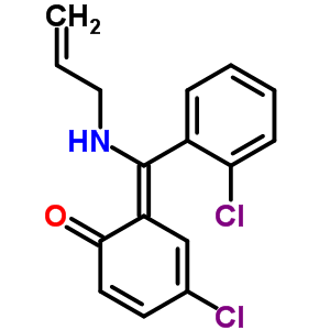 80018-32-2  (6Z)-4-chloro-6-[(2-chlorophenyl)(prop-2-en-1-ylamino)methylidene]cyclohexa-2,4-dien-1-one