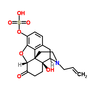 34707-87-4  (5alpha)-14-hydroxy-6-oxo-17-prop-2-en-1-yl-4,5-epoxymorphinan-3-yl hydrogen sulfate