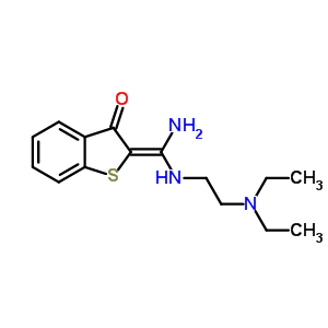 52947-62-3  (2Z)-2-(amino{[2-(diethylamino)ethyl]amino}methylidene)-1-benzothiophen-3(2H)-one