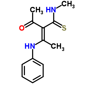 62070-17-1  (2E)-2-acetyl-N-methyl-3-(phenylamino)but-2-enethioamide