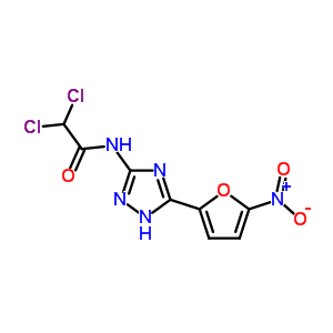 64082-38-8  2,2-डाइक्लोरो-एन-[5-(5-नाइट्रोफ्यूरान-2-इल)-1एच-1,2,4-ट्रायज़ोल-3-इल]एसिटामाइड