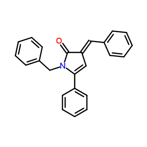 65155-73-9  (3E)-1-benzyl-5-phenyl-3-(phenylmethylidene)-1,3-dihydro-2H-pyrrol-2-one