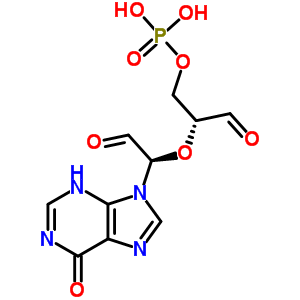 66672-00-2  (2R)-3-oxo-2-[(1R)-2-oxo-1-(6-oxo-3,6-dihydro-9H-purin-9-yl)ethoxy]propyl dihydrogen phosphate