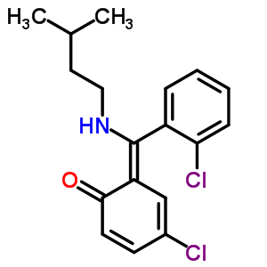 80018-11-7  (6Z)-4-chloro-6-{(2-chlorophenyl)[(3-methylbutyl)amino]methylidene}cyclohexa-2,4-dien-1-one