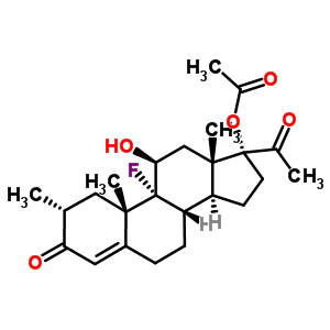 3828-36-2  (2alpha,11beta)-9-fluoro-11-hydroxy-2-methyl-3,20-dioxopregn-4-en-17-yl acetate