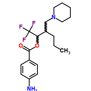 3892-70-4  1,1,1-trifluoro-3-(piperidin-1-ylmethyl)hexan-2-yl 4-aminobenzoate