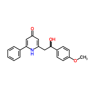 4975-88-6  2-[2-hydroxy-2-(4-methoxyphenyl)ethyl]-6-phenylpyridin-4(1H)-one