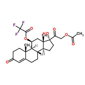 565-83-3  (11beta)-21-(acetyloxy)-17-hydroxy-3,20-dioxopregn-4-en-11-yl trifluoroacetate