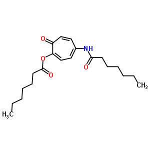 617-18-5  4-(heptanoylamino)-7-oxocyclohepta-1,3,5-trien-1-yl heptanoate