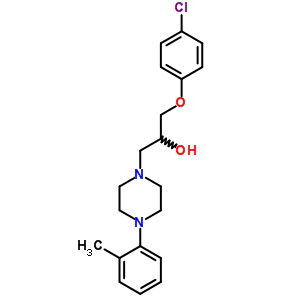 66307-61-7  1-(4-chlorophenoxy)-3-[4-(2-methylphenyl)piperazin-1-yl]propan-2-ol