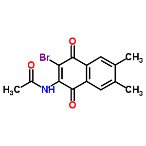 72364-90-0  N-(3-bromo-6,7-dimethyl-1,4-dioxo-1,4-dihydronaphthalen-2-yl)acetamide