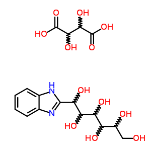 7249-98-1;7702-84-3  1-C-1H-benzimidazol-2-ylhexitol 2,3-dihydroxybutanedioate (1:1)