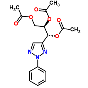 7599-12-4  (1R,2R)-3-(acetyloxy)-1-(2-phenyl-2H-1,2,3-triazol-4-yl)propane-1,2-diyl diacetate