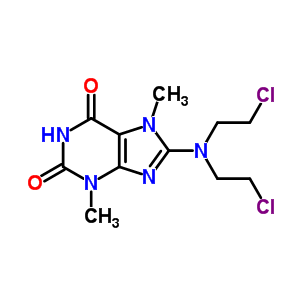 94520-76-0  8-[bis(2-chloroethyl)amino]-3,7-dimethyl-3,7-dihydro-1H-purine-2,6-dione