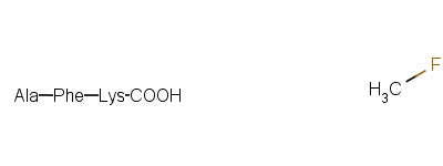 107573-17-1  alanyl-phenylalanyl-lysine fluoromethane