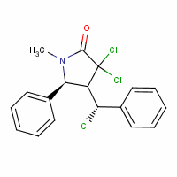 141032-42-0  3,3-dichloro-4-(alpha-chlorobenzyl)-1-methyl-5-phenyl-2-pyrrolidinone