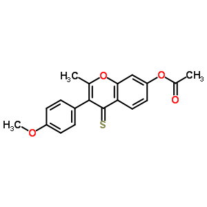 16851-09-5  3-(4-methoxyphenyl)-2-methyl-4-thioxo-4H-chromen-7-yl acetate