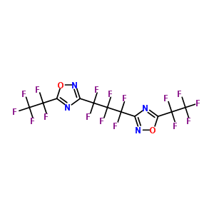 4368-75-6  3,3'-(1,1,2,2,3,3-hexafluoropropane-1,3-diyl)bis[5-(pentafluoroethyl)-1,2,4-oxadiazole]