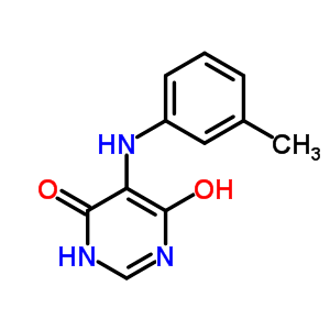 7400-21-7  6-hydroxy-5-[(3-methylphenyl)amino]pyrimidin-4(3H)-one