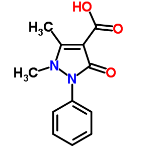 83-10-3  acide 1,5-diméthyl-3-oxo-2-phényl-2,3-dihydro-1H-pyrazole-4-carboxylique 