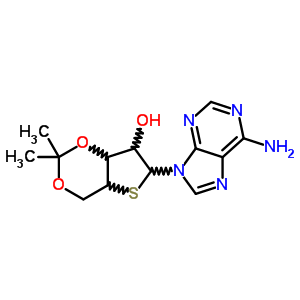 15023-74-2;7687-51-6  9-[3,5-O-(1-methylethylidene)-4-thiopentofuranosyl]-9H-purin-6-amine