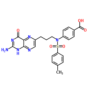 17048-65-6  4-{[3-(2-amino-4-oxo-1,4-dihydropteridin-6-yl)propyl][(4-methylphenyl)sulfonyl]amino}benzoic acid