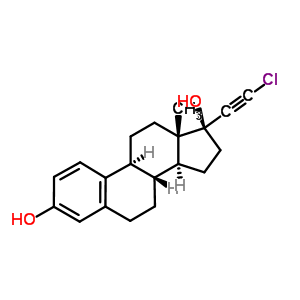 4567-67-3  (17beta)-17-(chloroethynyl)estra-1,3,5(10)-triene-3,17-diol